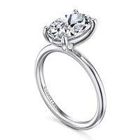Gabriel & Co 11.5X7.5 Engagement Ring 14K White Gold Contemporary ER16569O12W4JJJ