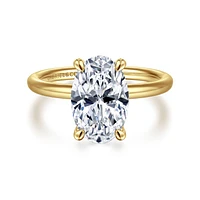 Gabriel & Co 11.5X7.5 Engagement Ring 14K Yellow Gold Contemporary ER16569O12Y4JJJ