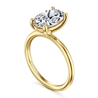 Gabriel & Co 11.5X7.5 Engagement Ring 14K Yellow Gold Contemporary ER16569O12Y4JJJ