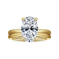Gabriel & Co 11.5X7.5 Engagement Ring 14K Yellow Gold Contemporary ER16569O12Y4JJJ