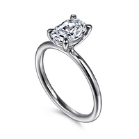 Gabriel & Co 8X5.5 Engagement Ring 14K White Gold Contemporary ER16569O4W4JJJ