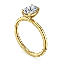 Gabriel & Co 8X5.5 Engagement Ring 14K Yellow Gold Contemporary ER16569O4Y4JJJ