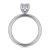 Gabriel & Co 9X6 Engagement Ring 14K White Gold Contemporary ER16569O6W4JJJ