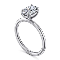 Gabriel & Co 9X6 Engagement Ring 14K White Gold Contemporary ER16569O6W4JJJ