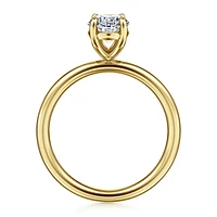 Gabriel & Co 9X6 Engagement Ring 14K Yellow Gold Contemporary ER16569O6Y4JJJ