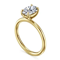 Gabriel & Co 9X6 Engagement Ring 14K Yellow Gold Contemporary ER16569O6Y4JJJ