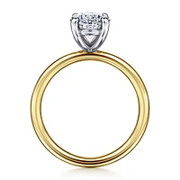 Gabriel & Co 10.5X7 Engagement Ring 14K Gold Contemporary ER16569O8M4JJJ