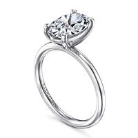 Gabriel & Co 10.5X7 Engagement Ring 14K White Gold Contemporary ER16569O8W4JJJ