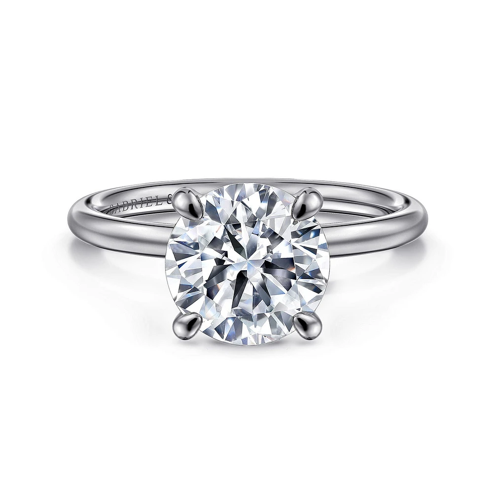 Gabriel & Co 8.5 Engagement Ring 14K White Gold Contemporary ER16569R10W4JJJ