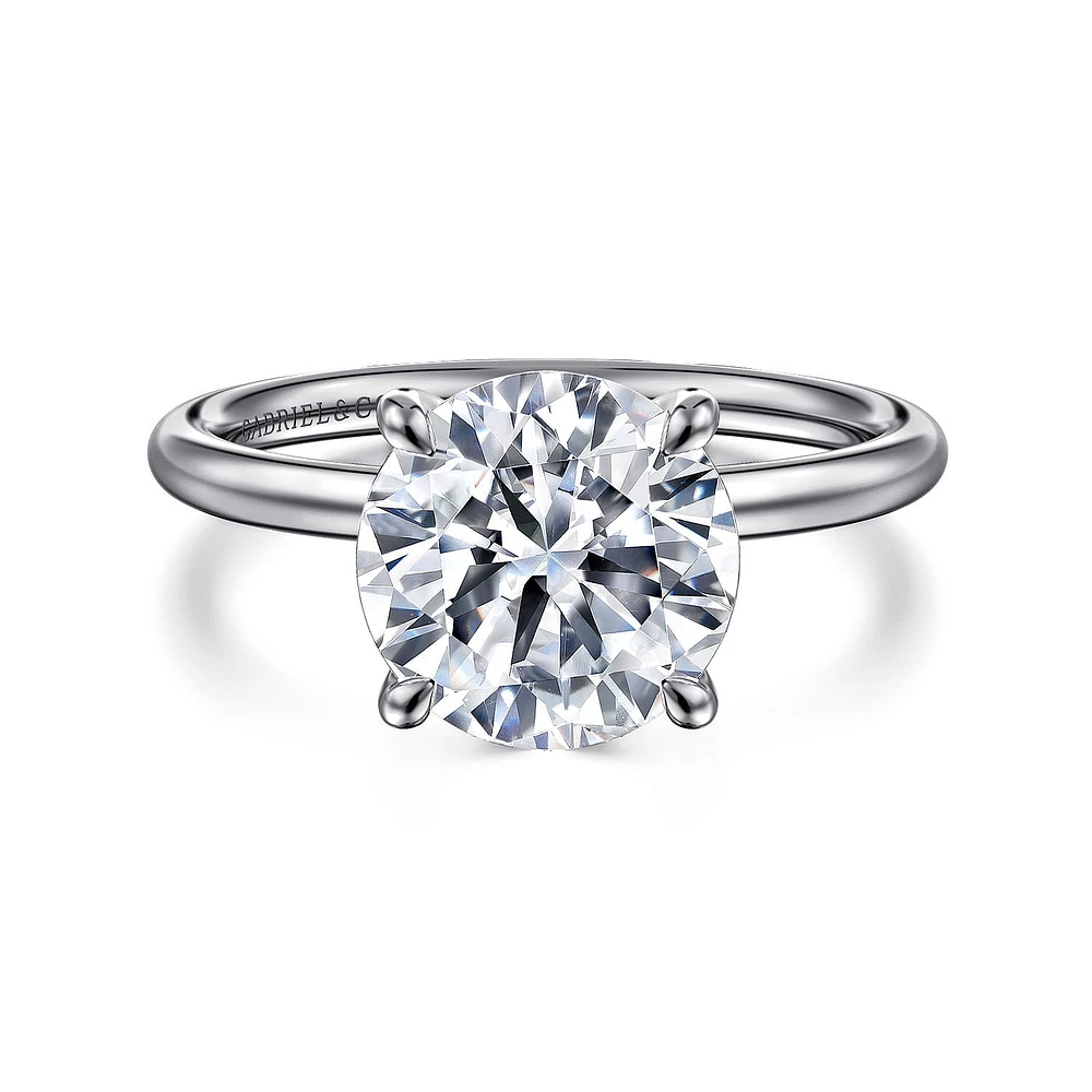 Gabriel & Co 9 Engagement Ring 14K White Gold Contemporary ER16569R12W4JJJ