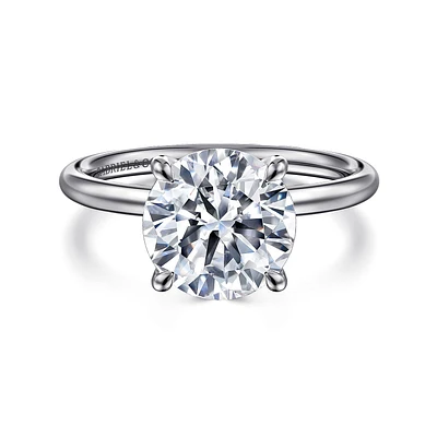 Gabriel & Co 9 Engagement Ring 14K White Gold Contemporary ER16569R12W4JJJ