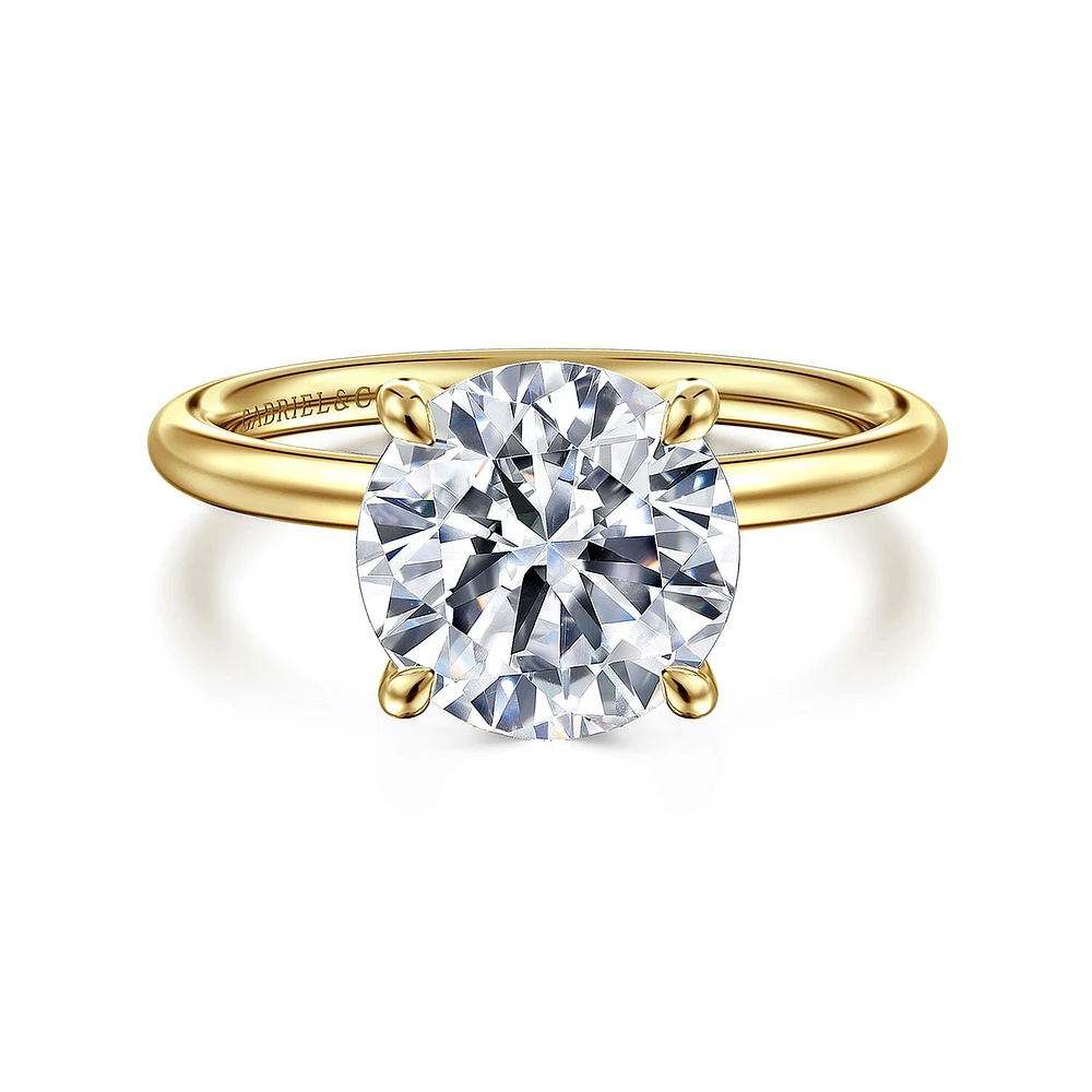 Gabriel & Co 9 Engagement Ring 14K Yellow Gold Contemporary ER16569R12Y4JJJ
