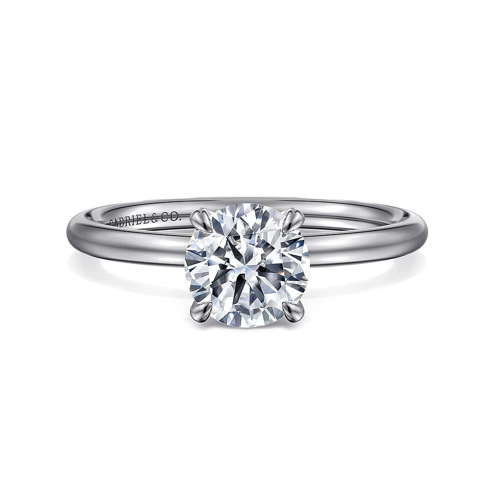 Gabriel & Co 6.5 Engagement Ring 14K White Gold Contemporary ER16569R4W4JJJ