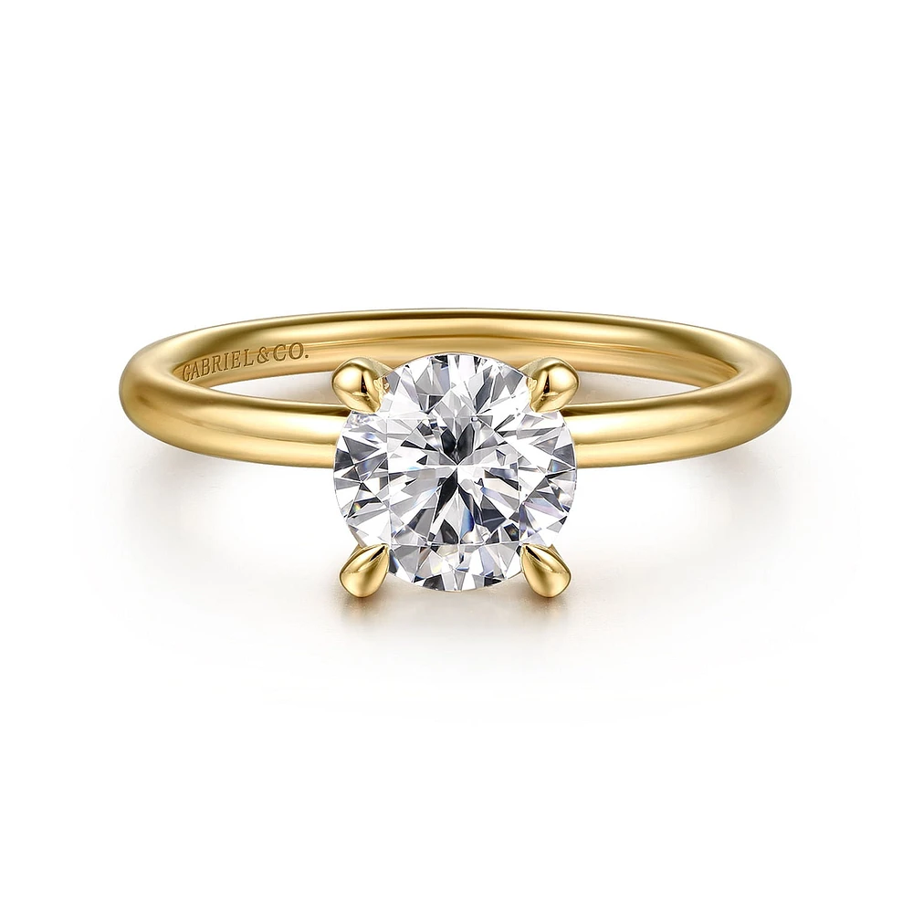 Gabriel & Co 6.5 Engagement Ring 14K Yellow Gold Contemporary ER16569R4Y4JJJ