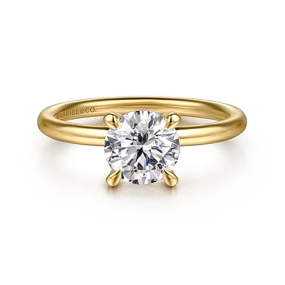 Gabriel & Co 6.5 Engagement Ring 14K Yellow Gold Contemporary ER16569R4Y4JJJ