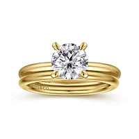 Gabriel & Co 6.5 Engagement Ring 14K Yellow Gold Contemporary ER16569R4Y4JJJ