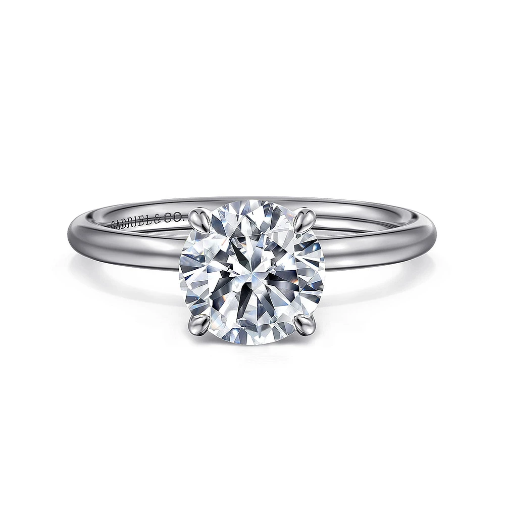 Gabriel & Co 7.4 Engagement Ring 14K White Gold Contemporary ER16569R6W4JJJ