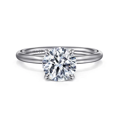 Gabriel & Co 7.4 Engagement Ring 14K White Gold Contemporary ER16569R6W4JJJ
