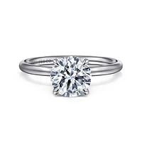 Gabriel & Co 7.4 Engagement Ring 14K White Gold Contemporary ER16569R6W4JJJ
