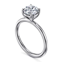 Gabriel & Co 7.4 Engagement Ring 14K White Gold Contemporary ER16569R6W4JJJ