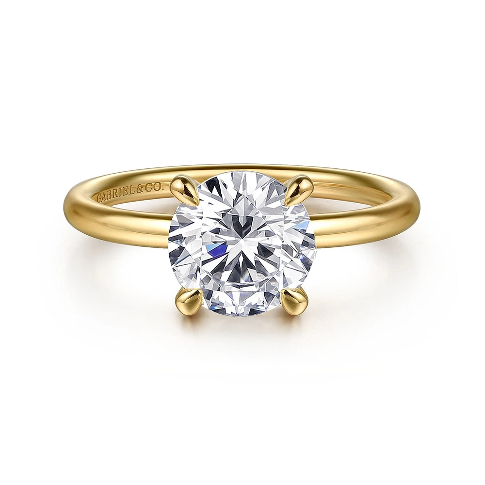 Gabriel & Co 7.4 Engagement Ring 14K Yellow Gold Contemporary ER16569R6Y4JJJ