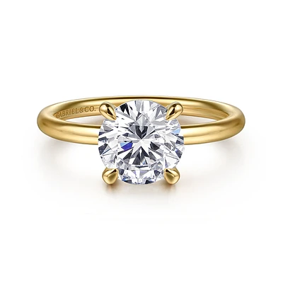 Gabriel & Co 7.4 Engagement Ring 14K Yellow Gold Contemporary ER16569R6Y4JJJ
