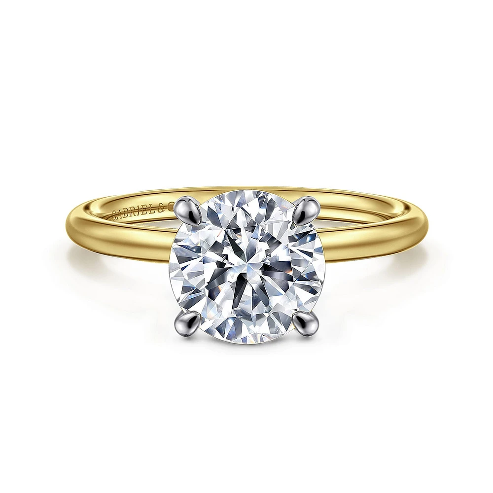 Gabriel & Co 8 Engagement Ring 14K Gold Contemporary ER16569R8M4JJJ