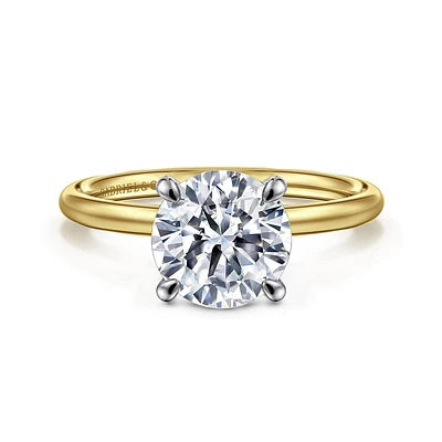 Gabriel & Co 8 Engagement Ring 14K Gold Contemporary ER16569R8M4JJJ