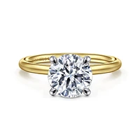 Gabriel & Co 8 Engagement Ring 14K Gold Contemporary ER16569R8M4JJJ