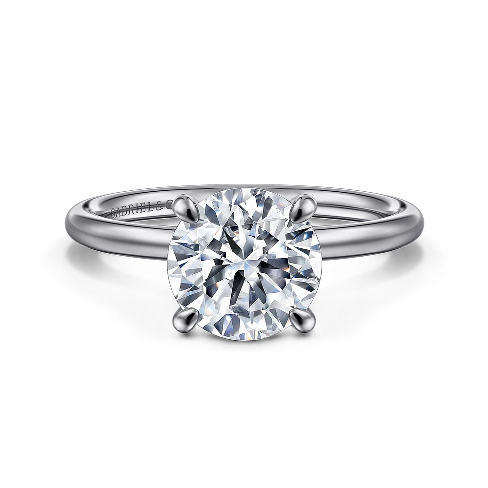 Gabriel & Co 8 Engagement Ring 14K White Gold Contemporary ER16569R8W4JJJ