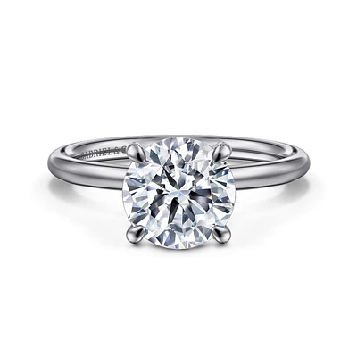 Gabriel & Co 8 Engagement Ring 14K White Gold Contemporary ER16569R8W4JJJ