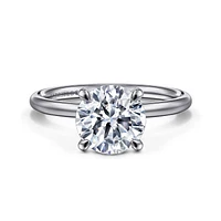 Gabriel & Co 8 Engagement Ring 14K White Gold Contemporary ER16569R8W4JJJ