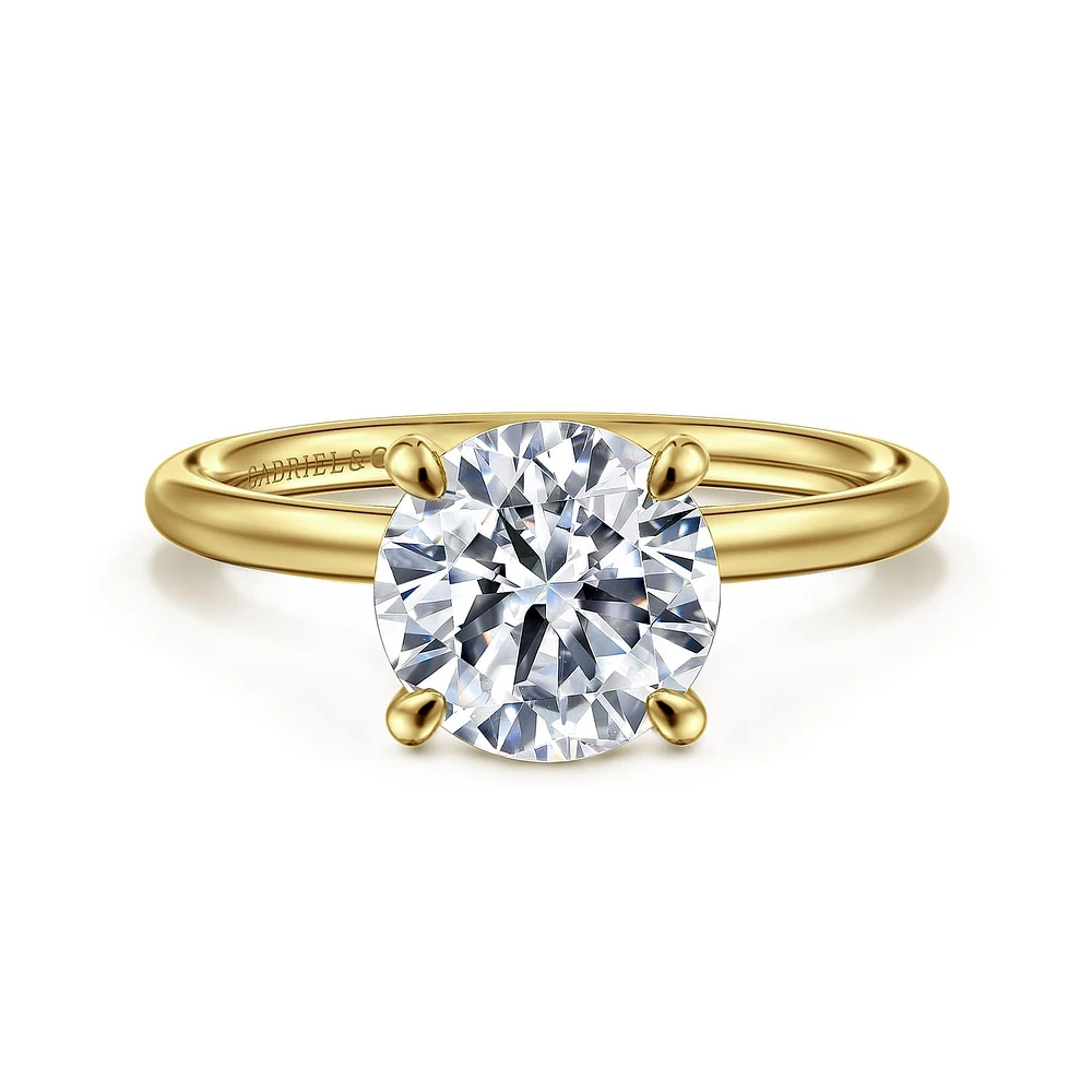 Gabriel & Co 8 Engagement Ring 14K Yellow Gold Contemporary ER16569R8Y4JJJ