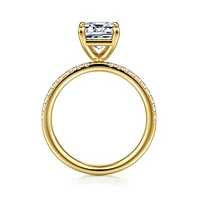 Gabriel & Co 9X6.5 Engagement Ring 14K Yellow Gold Contemporary ER16570E10Y44JJ