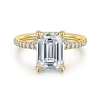 Gabriel & Co 9.5X7 Engagement Ring 14K Yellow Gold Contemporary ER16570E12Y44JJ
