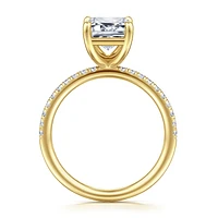 Gabriel & Co 9.5X7 Engagement Ring 14K Yellow Gold Contemporary ER16570E12Y44JJ