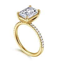 Gabriel & Co 9.5X7 Engagement Ring 14K Yellow Gold Contemporary ER16570E12Y44JJ
