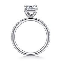 Gabriel & Co 8.5X6 Engagement Ring 14K White Gold Contemporary ER16570E8W44JJ