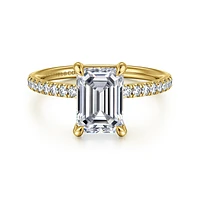 Gabriel & Co 8.5X6 Engagement Ring 14K Yellow Gold Contemporary ER16570E8Y44JJ