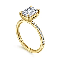 Gabriel & Co 8.5X6 Engagement Ring 14K Yellow Gold Contemporary ER16570E8Y44JJ