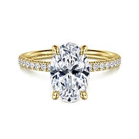 Gabriel & Co 11X7.2 Engagement Ring 14K Yellow Gold Contemporary ER16570O10Y44JJ