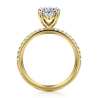 Gabriel & Co 11X7.2 Engagement Ring 14K Yellow Gold Contemporary ER16570O10Y44JJ
