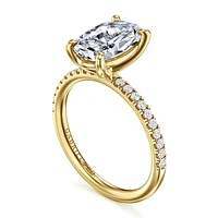 Gabriel & Co 11X7.2 Engagement Ring 14K Yellow Gold Contemporary ER16570O10Y44JJ