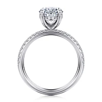 Gabriel & Co 11.5X7.5 Engagement Ring 14K White Gold Contemporary ER16570O12W44JJ