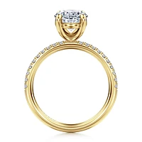 Gabriel & Co 11.5X7.5 Engagement Ring 14K Yellow Gold Contemporary ER16570O12Y44JJ