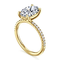 Gabriel & Co 11.5X7.5 Engagement Ring 14K Yellow Gold Contemporary ER16570O12Y44JJ
