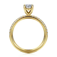 Gabriel & Co 8X5.5 Engagement Ring 14K Yellow Gold Contemporary ER16570O4Y44JJ