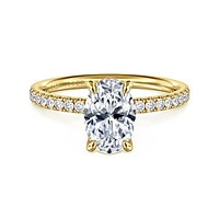 Gabriel & Co 9X6 Engagement Ring 14K Yellow Gold Contemporary ER16570O6Y44JJ