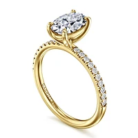 Gabriel & Co 9X6 Engagement Ring 14K Yellow Gold Contemporary ER16570O6Y44JJ