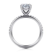 Gabriel & Co 10.5X7 Engagement Ring 14K White Gold Contemporary ER16570O8W44JJ